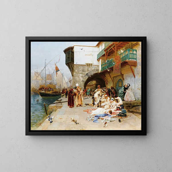 L'Enlèvement - Charles Édouard Delort — gerahmtes Bild an der Wand
