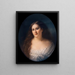 Portrait von Adèle de Rothschild - Charles Escot — gerahmtes Bild an der Wand