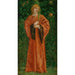Figur männlich gekleidet in Orange, hält eine Palme - Charles Fairfax Murray — Ansicht des Kunstwerks