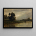 Bords de l'Oise - Charles François Daubigny — gerahmtes Bild an der Wand