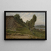 Landschaft mit Schafen - Charles François Daubigny — gerahmtes Bild an der Wand