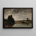 Landschaft bei Gewitterwetter - Charles François Daubigny — gerahmtes Bild an der Wand