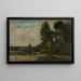 Flusslandschaftsszene - Charles François Daubigny — gerahmtes Bild an der Wand