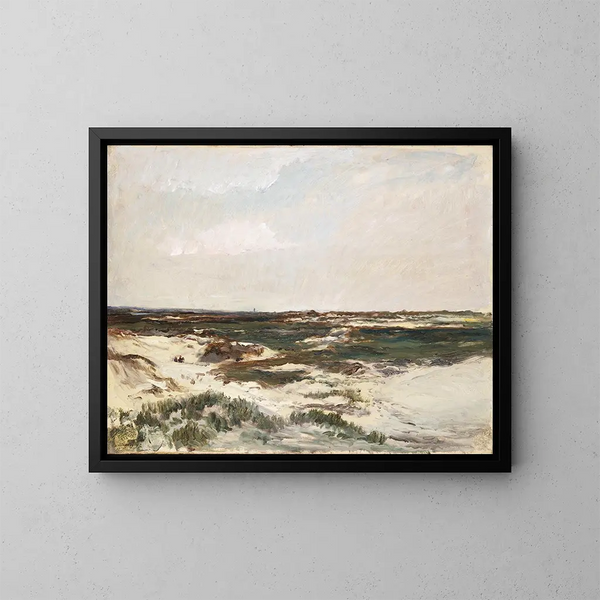 Die Dünen bei Camiers - Charles François Daubigny — gerahmtes Bild an der Wand