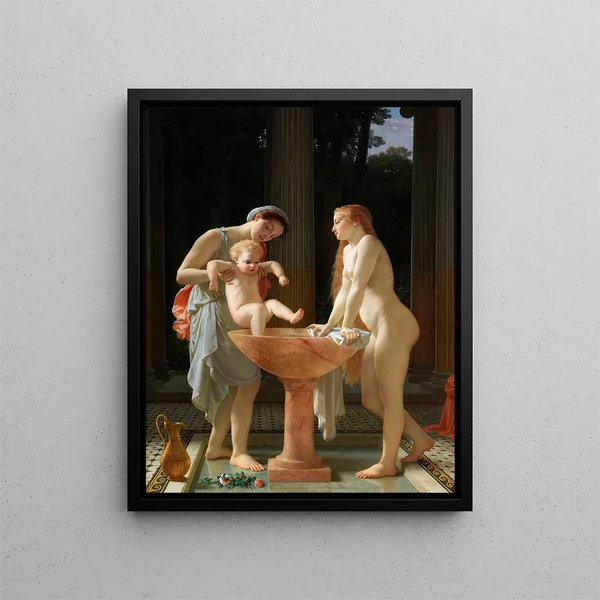 Das Bad - Charles Gleyre — gerahmtes Bild an der Wand