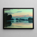 Fischer an einem Fluss bei Morgengrauen - Charles Guilloux — gerahmtes Bild an der Wand