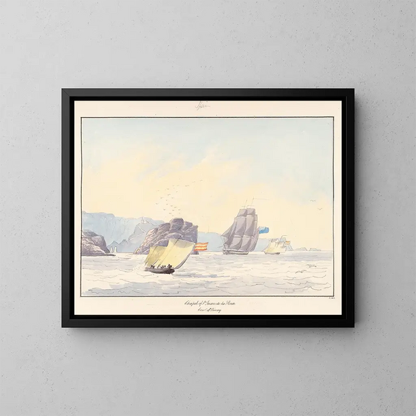 Chapelle de San Juan de la Peña, Côte de Biscaye - Charles Hamilton Smith — gerahmtes Bild an der Wand