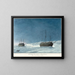 Die Schiffe H M Hecla und Griper im Winterhafen - Charles Hamilton Smith — gerahmtes Bild an der Wand