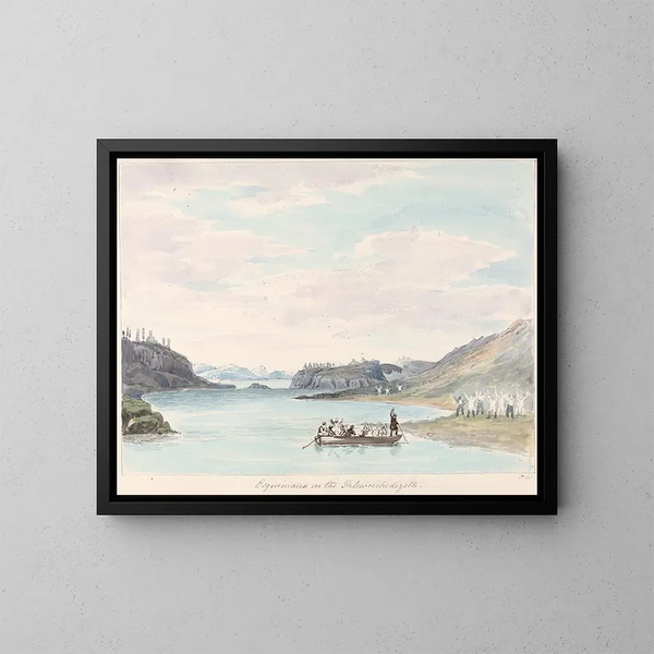 Gespräch mit den Eskimos von Thleweechodezeth - Charles Hamilton Smith — gerahmtes Bild an der Wand