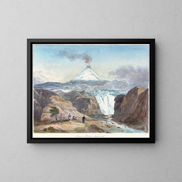 Mont Hecla, Island, - Charles Hamilton Smith — gerahmtes Bild an der Wand
