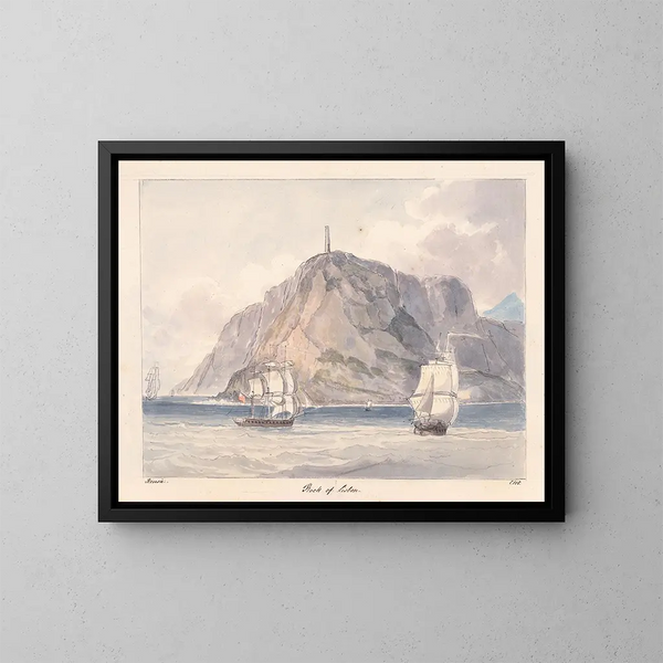 Rocher de Lisbonne - Charles Hamilton Smith — gerahmtes Bild an der Wand
