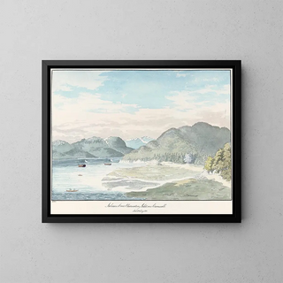 Observatoire de Salmon Cove, Inlet, Nouvelle-Cornouailles - Charles Hamilton Smith — gerahmtes Bild an der Wand