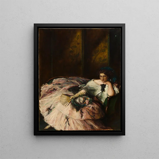 Charles Haslewood Shannon - Souvenir of an International Ball Portrait of Miss Kathleen Bruce.webp