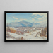 High Peak et Round Top Catskill en hiver - Charles Herbert Moore — gerahmtes Bild an der Wand
