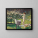 Bad im Garten - Charles Hermans — gerahmtes Bild an der Wand