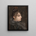 Portrait einer Dame - Charles Hermans — gerahmtes Bild an der Wand