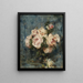 Stillleben mit Rosen in einer Glasvase - Charles Hermans — gerahmtes Bild an der Wand
