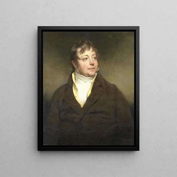 Portrait eines Mannes vielleicht J. W. Beynen - Charles Howard Hodges — gerahmtes Bild an der Wand