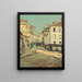 La Rue Norvins à Montmartre - Charles Jean Coussedire — gerahmtes Bild an der Wand