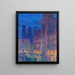 Marienplatz de Munich - Charles Johann Palmi — gerahmtes Bild an der Wand
