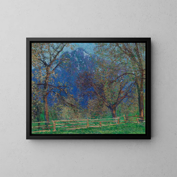 Baum Obst vor dem Wagen - Charles Johann Palmi — gerahmtes Bild an der Wand