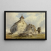 Ruinen der Kapelle - Charles John Hills — gerahmtes Bild an der Wand