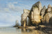 Die Klippen von Flamborough Head, Yorkshire - Charles Joseph Kuwasseg — Ansicht des Kunstwerks
