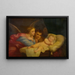 Engel, der das Jesuskind anbetet - Charles Landelle — gerahmtes Bild an der Wand