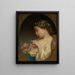 Ein Mädchen rät auf der Kamille - Charles Landelle — gerahmtes Bild an der Wand