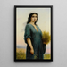 Die Sammlerin - Charles Landelle — gerahmtes Bild an der Wand