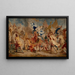 Kampf zwischen Menelaos und Paris - Charles Le Brun — gerahmtes Bild an der Wand
