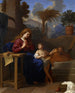 Die Heilige Familie in Ägypten - Charles Le Brun — Ansicht des Kunstwerks