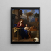 Die Heilige Familie in Ägypten - Charles Le Brun — gerahmtes Bild an der Wand