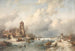 Winterlandschaftsszene - Charles Leickert — Ansicht des Kunstwerks