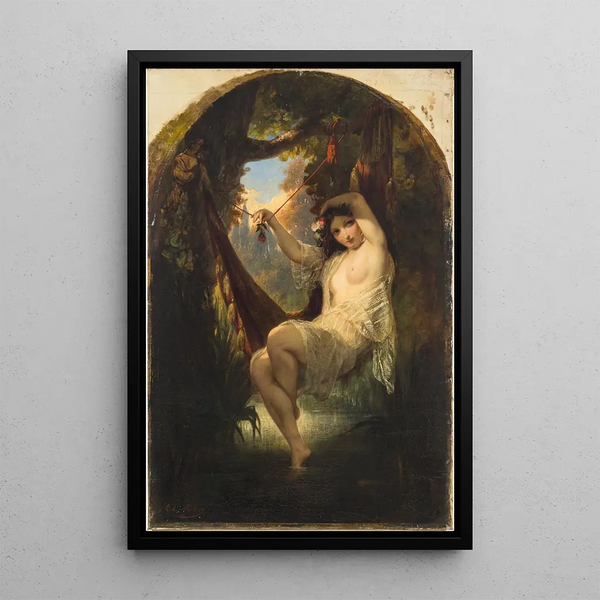 Reproduktion des Gemäldes Nymphe des bois - Charles Louis Müller