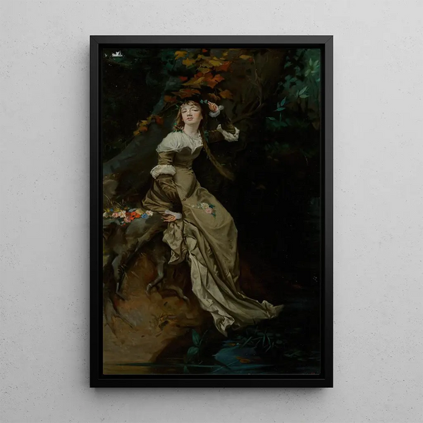 Reproduktion des Gemäldes Ophélie - Charles Louis Müller