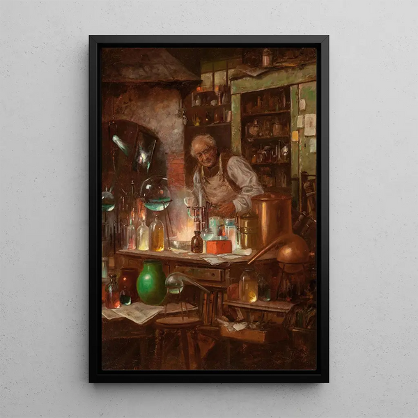 Der Chemiker - Charles Louis Müller — gerahmtes Bild an der Wand