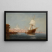 Caïque und Segelschiff auf dem Bosporus - Charles Malfroy — gerahmtes Bild an der Wand