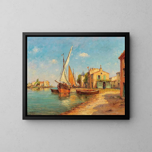 Tang de Berre - Charles Malfroy — gerahmtes Bild an der Wand