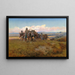 Im Land des Feindes - Charles Marion Russell — gerahmtes Bild an der Wand
