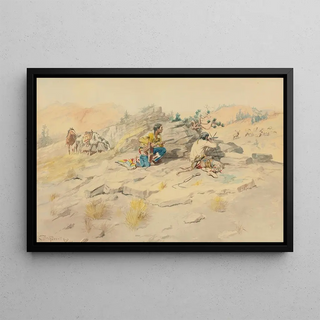 Charles Marion Russell - Indians Stalking Elk.webp
