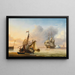 Schiffe bei ruhiger See - Charles Martin Powell — gerahmtes Bild an der Wand