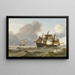 Schiffe bei unruhiger See - Charles Martin Powell — gerahmtes Bild an der Wand
