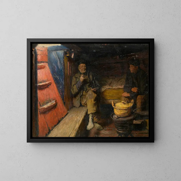 Saloon - Charles Mertens — gerahmtes Bild an der Wand