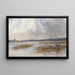 Flusslandschaft mit gestrandeten Booten - Charles Parsons — gerahmtes Bild an der Wand