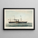 Dampffahrts-Postamt Amerikanisches Illinois - Charles Parsons — gerahmtes Bild an der Wand