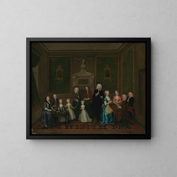 Die Familie Strong - Charles Philips — gerahmtes Bild an der Wand