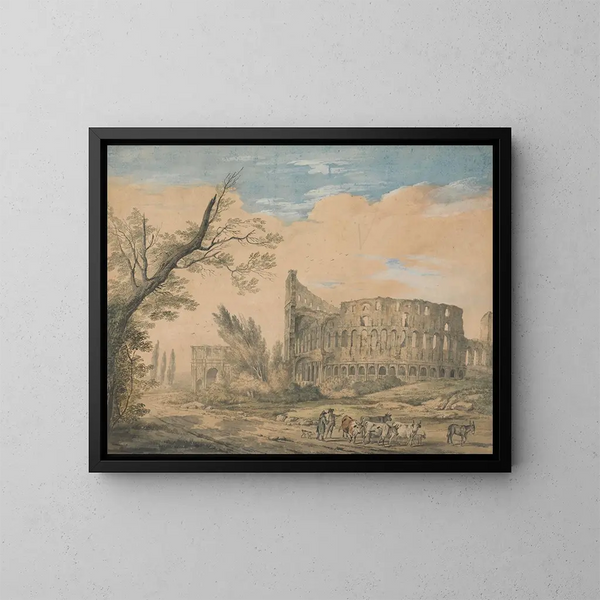 Le Colisée de Rome - Charles Robertson — gerahmtes Bild an der Wand