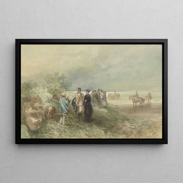 Charles Rochussen - Aan de kust van de Zuiderzee.webp