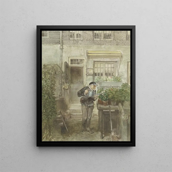 L'amoureux des fleurs - Charles Rochussen — gerahmtes Bild an der Wand